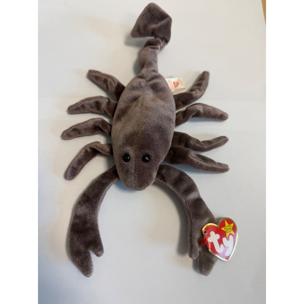 Ty Beanie Baby Stinger the Scorpion Brown Plush Toy 1997 Vintage Collectible